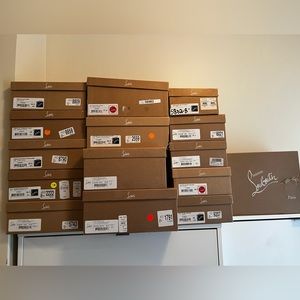 Louboutin shoe boxes $25 per box
